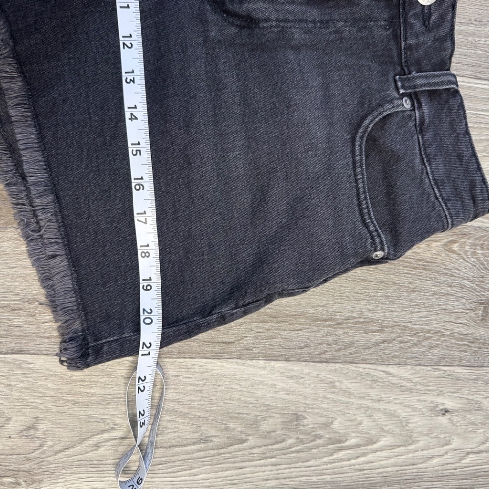 ROXY black denim shorts with a high waist size 29 - Picture 7 of 8